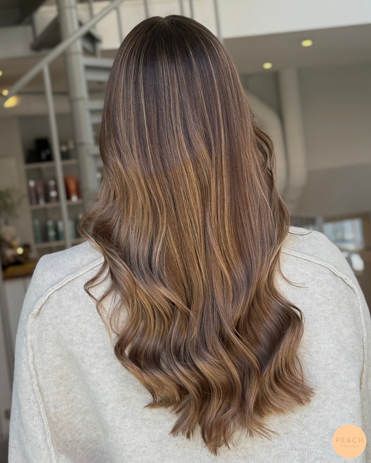 Radiant Sun-Kissed Brown Waves