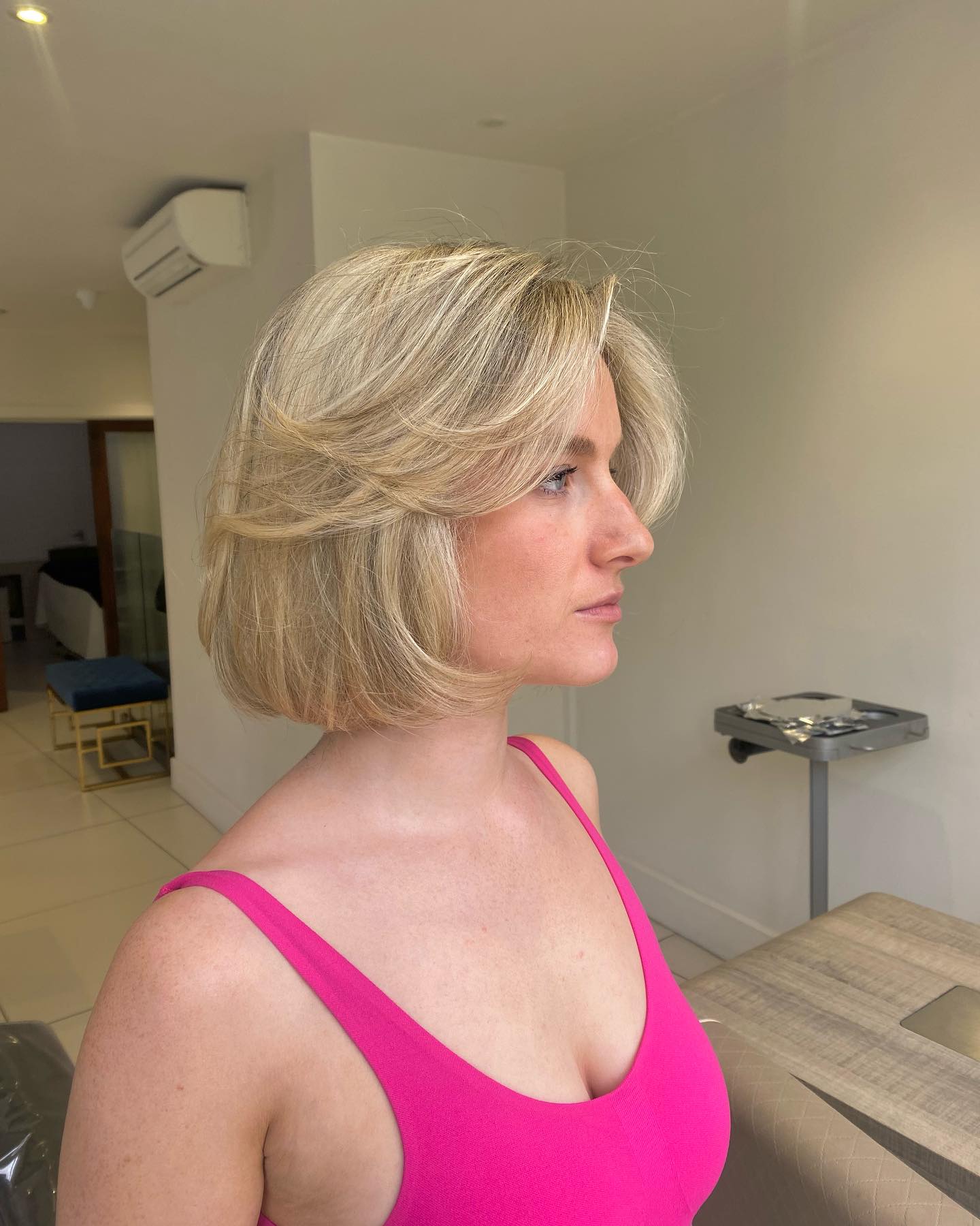 Stylish Textured French Bob with Soft Volume