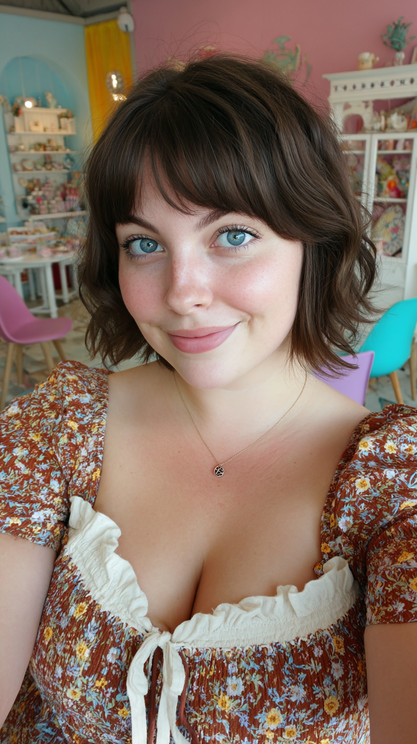 Chic Textured Bob with Soft French Bangs