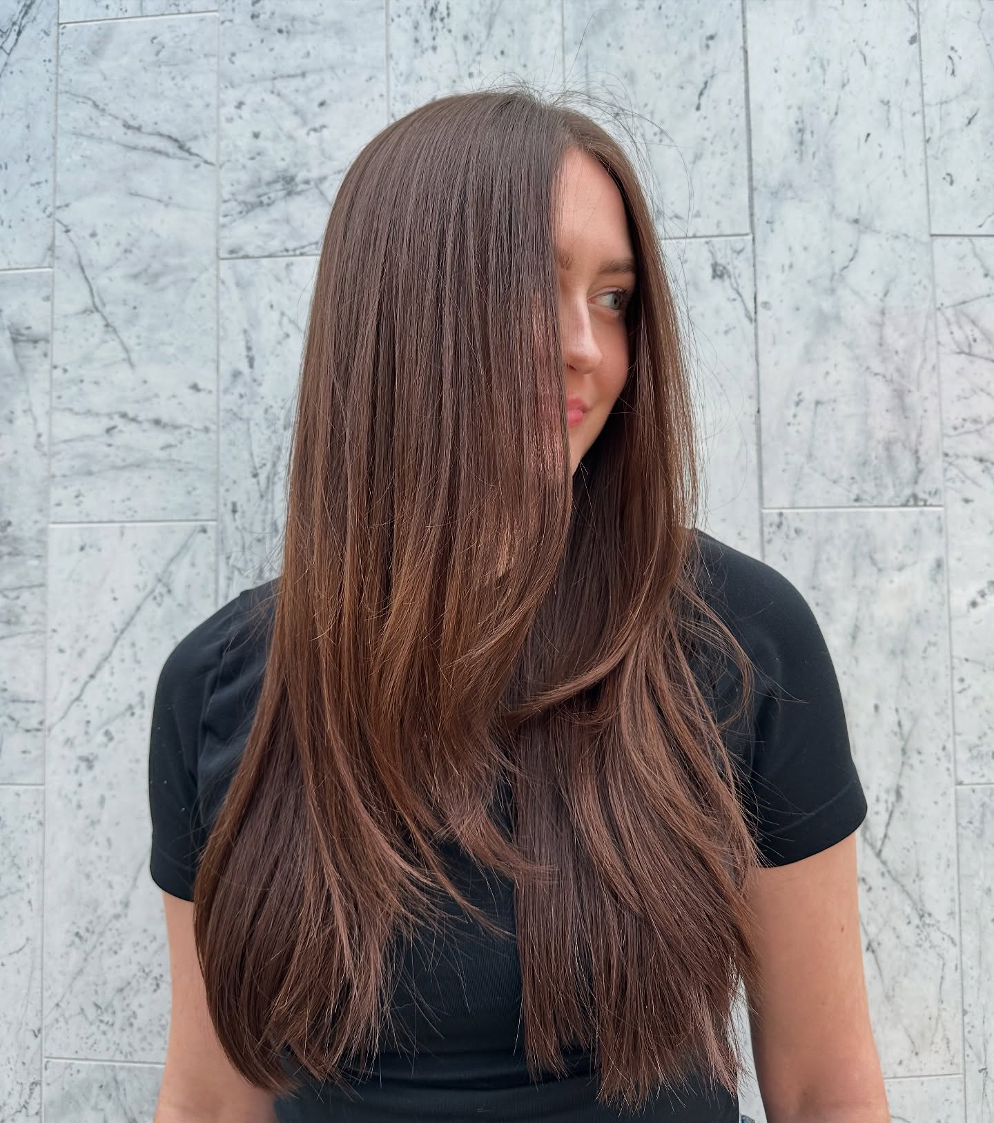 Chic Long Layered Cowgirl Cut