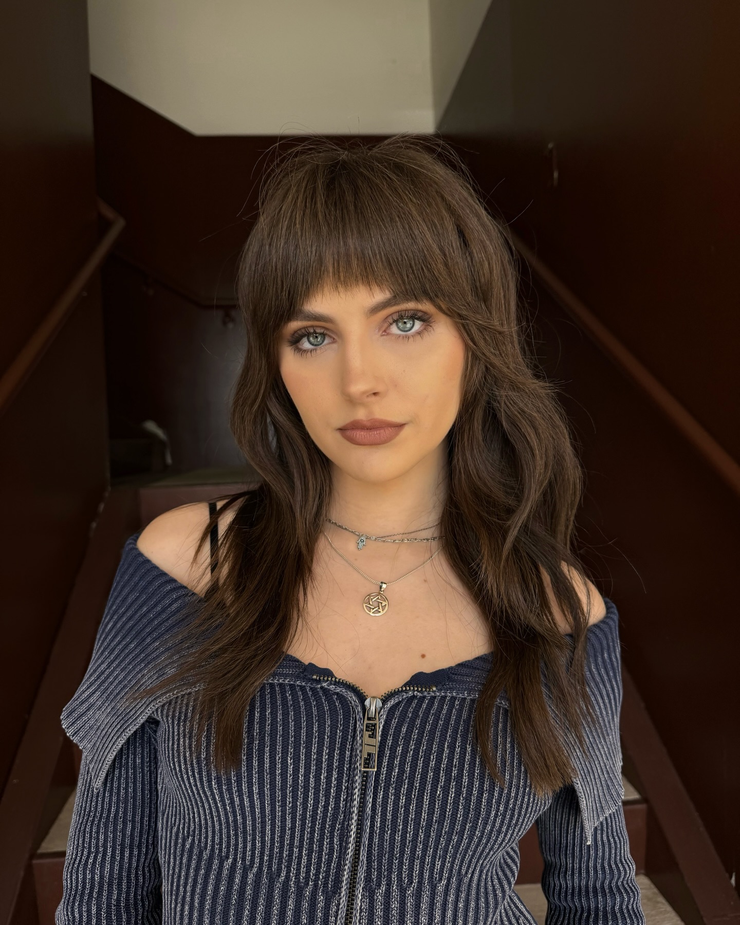 Textured Long Cowgirl Cut with Soft Bangs