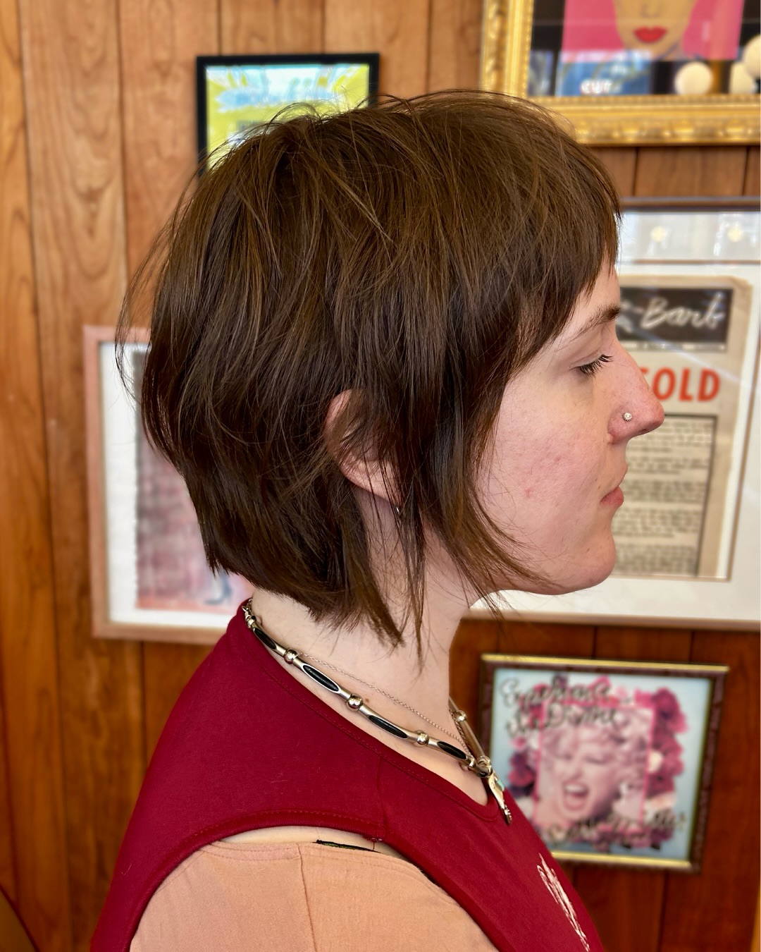 Playful Textured Bob with Subtle Layers