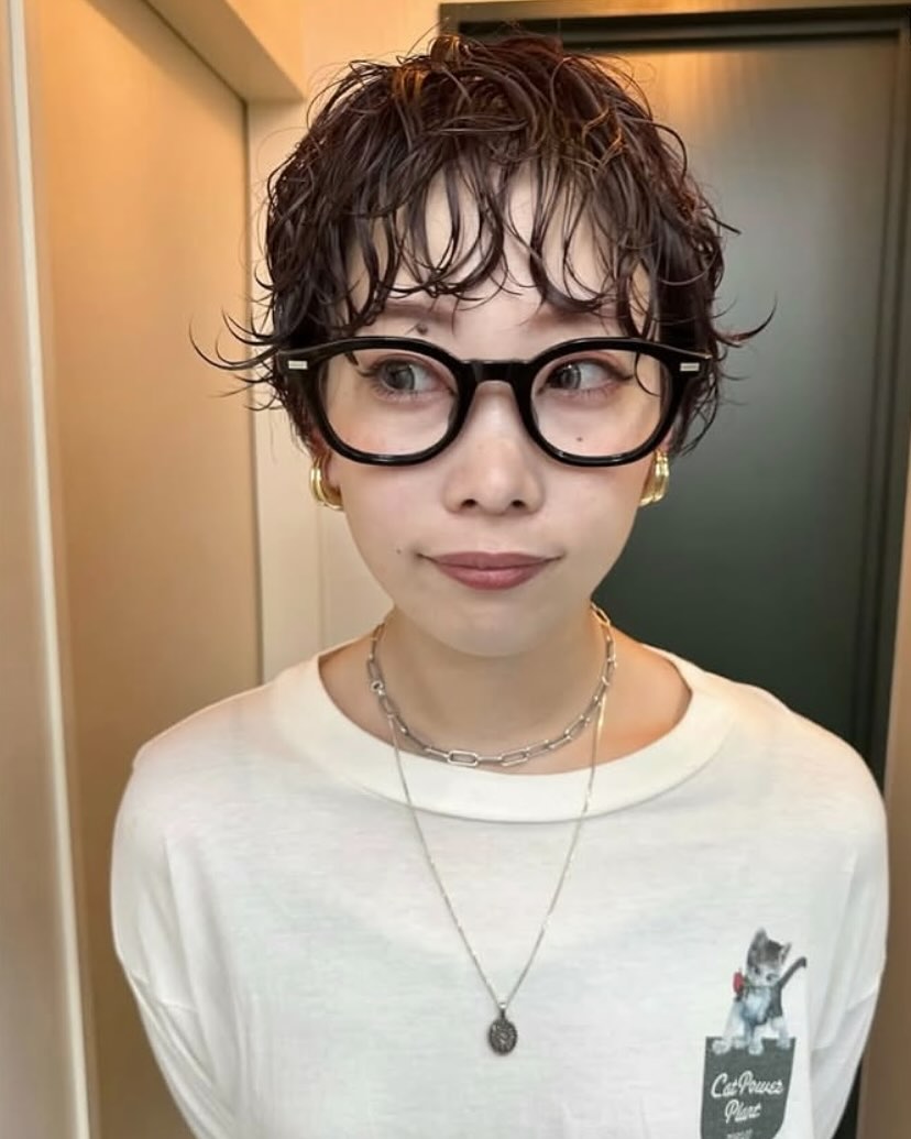 Textured Short Cut with Playful Waves