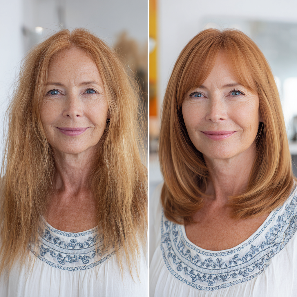 Chic Medium-Length Cut with Subtle Face-Framing Layers