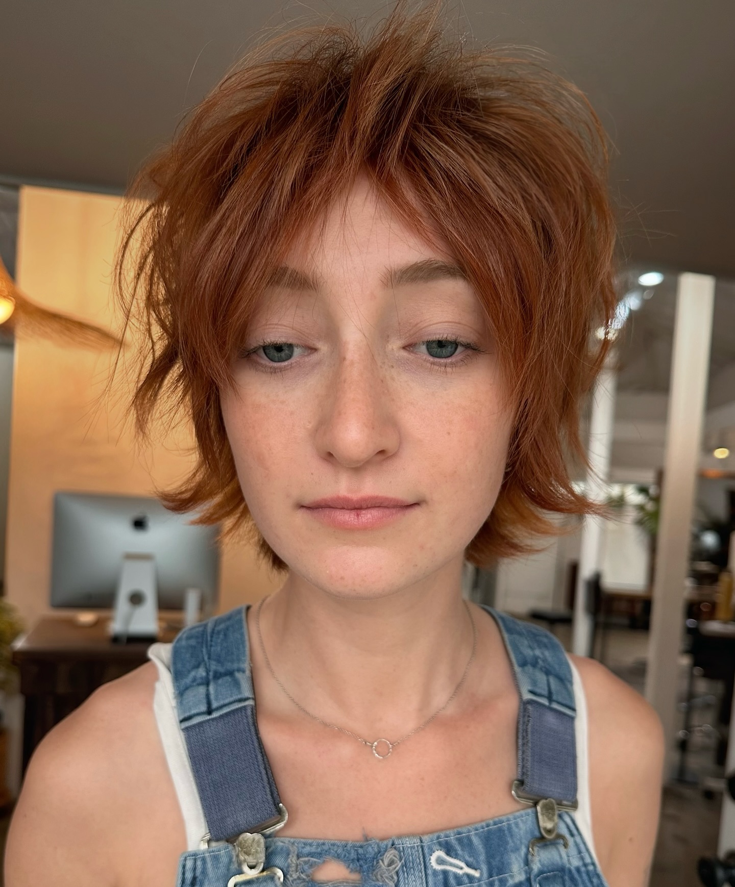 Dynamic Shag Cut with Textured Layers