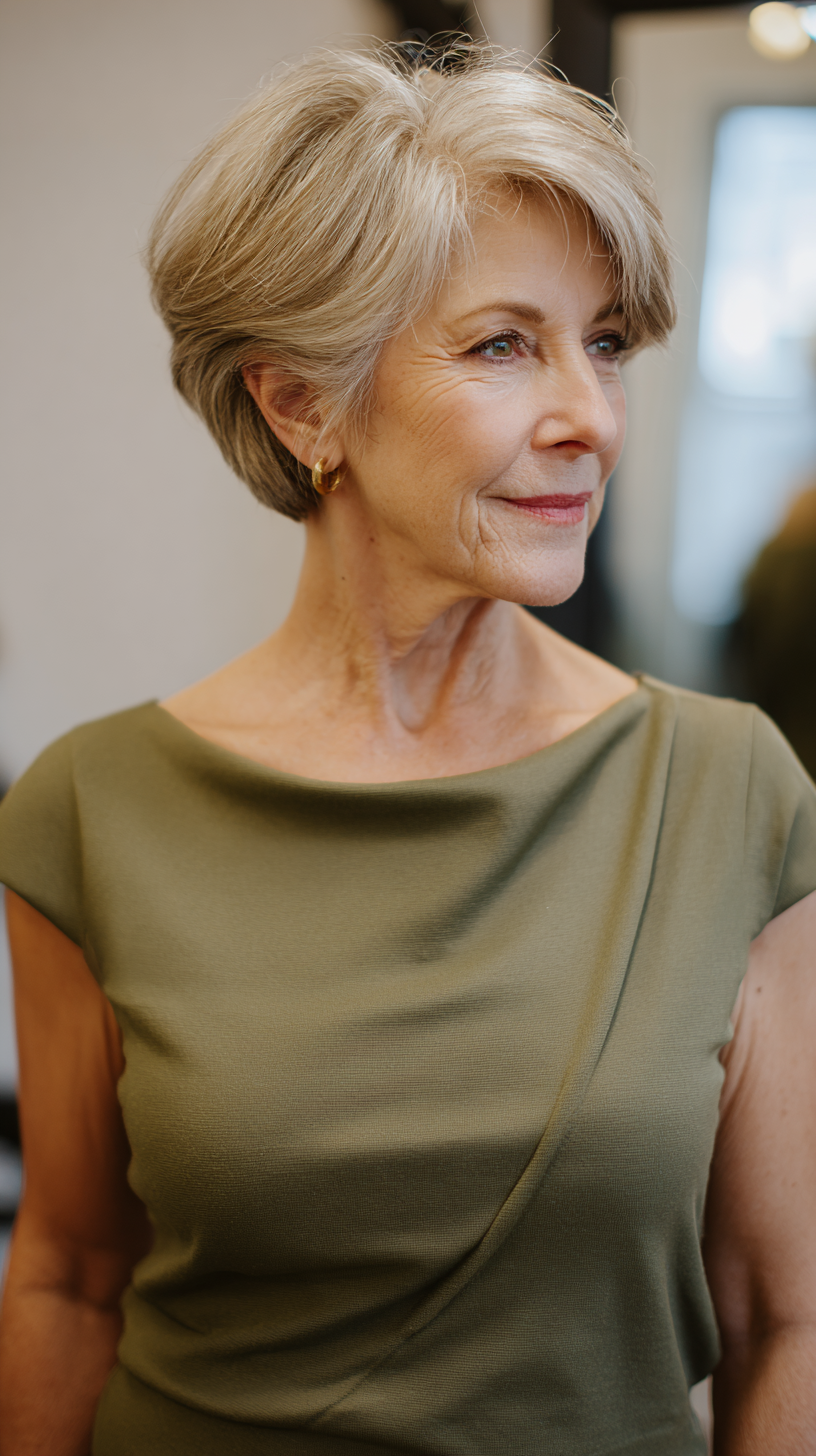 Classic Textured Short Bob with Soft Layers