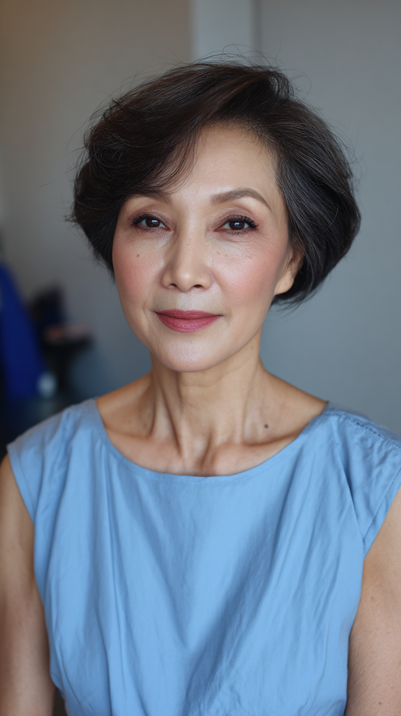 Elegant Soft Wavy Bob with Subtle Volume