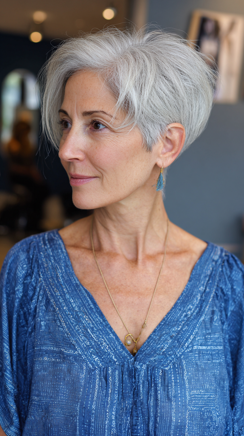 Modern Short Cut with Soft, Textured Layers