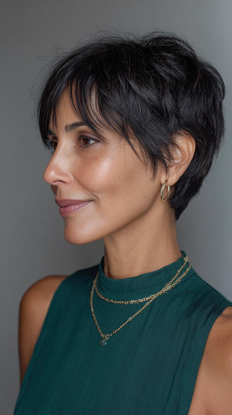 Modern Textured Pixie Cut with Subtle Layers