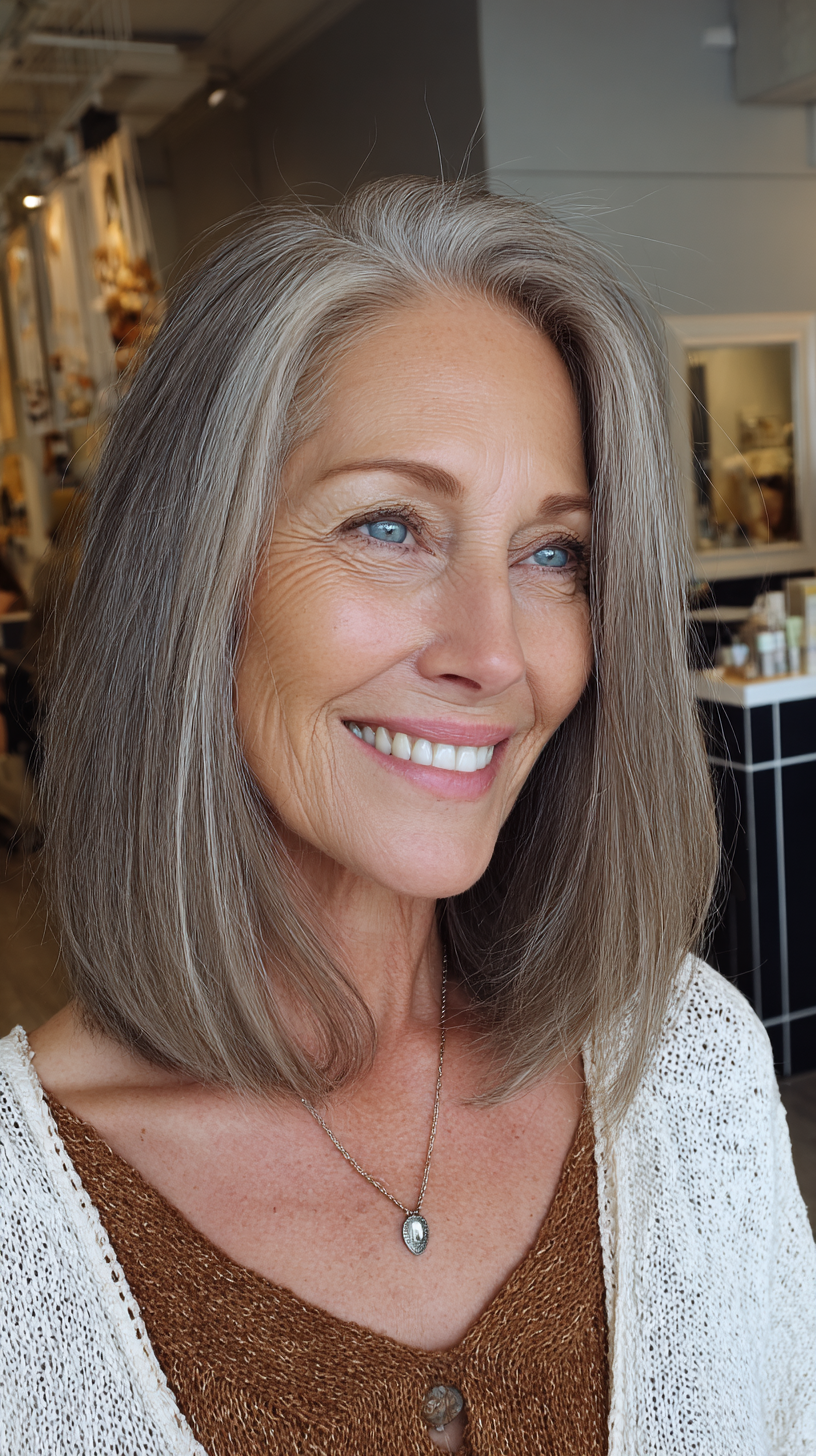 Modern Shoulder-Length Cut with Subtle Face-Framing Layers