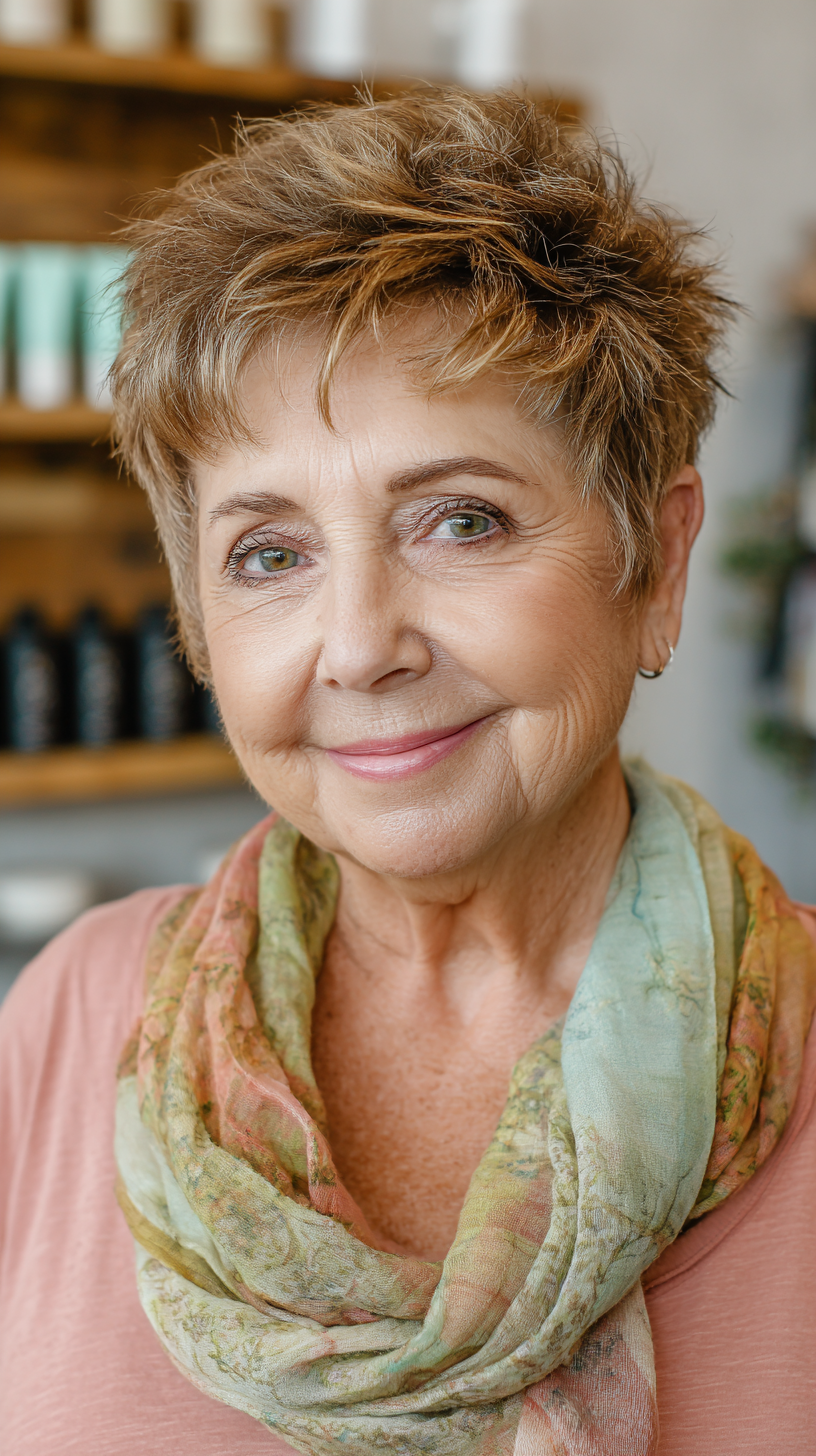 Chic Textured Pixie with Soft Layers