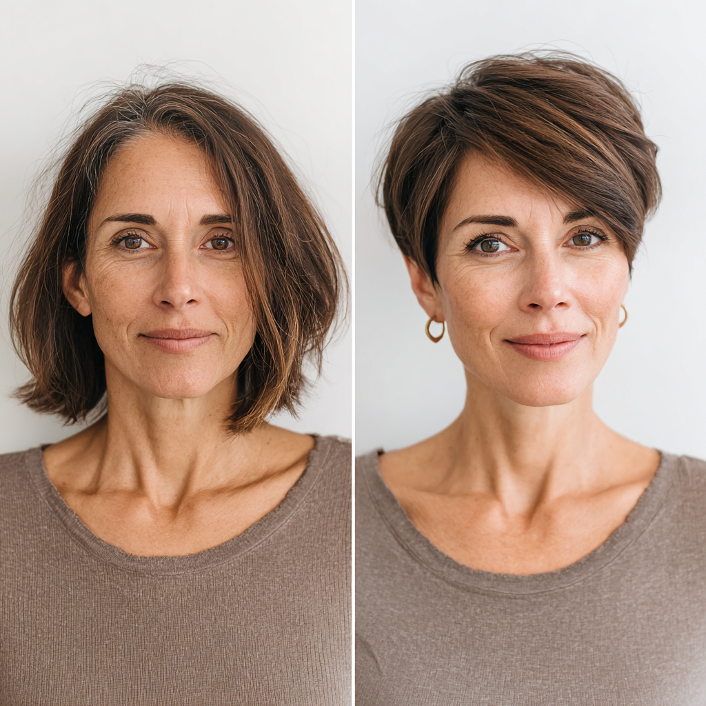 Chic Asymmetrical Bob with Subtle Highlights