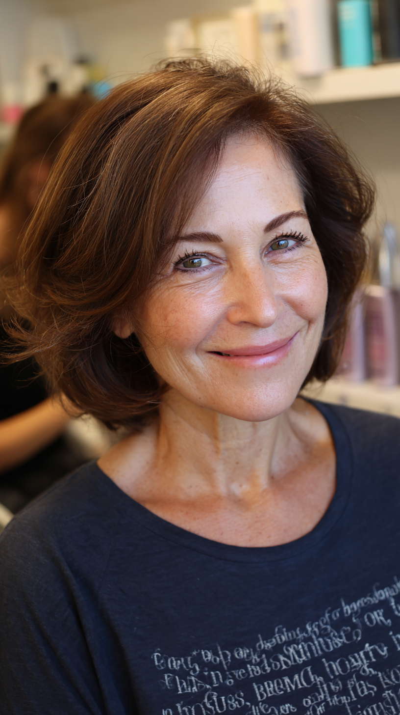 Chic Voluminous Side Part with Soft Layers