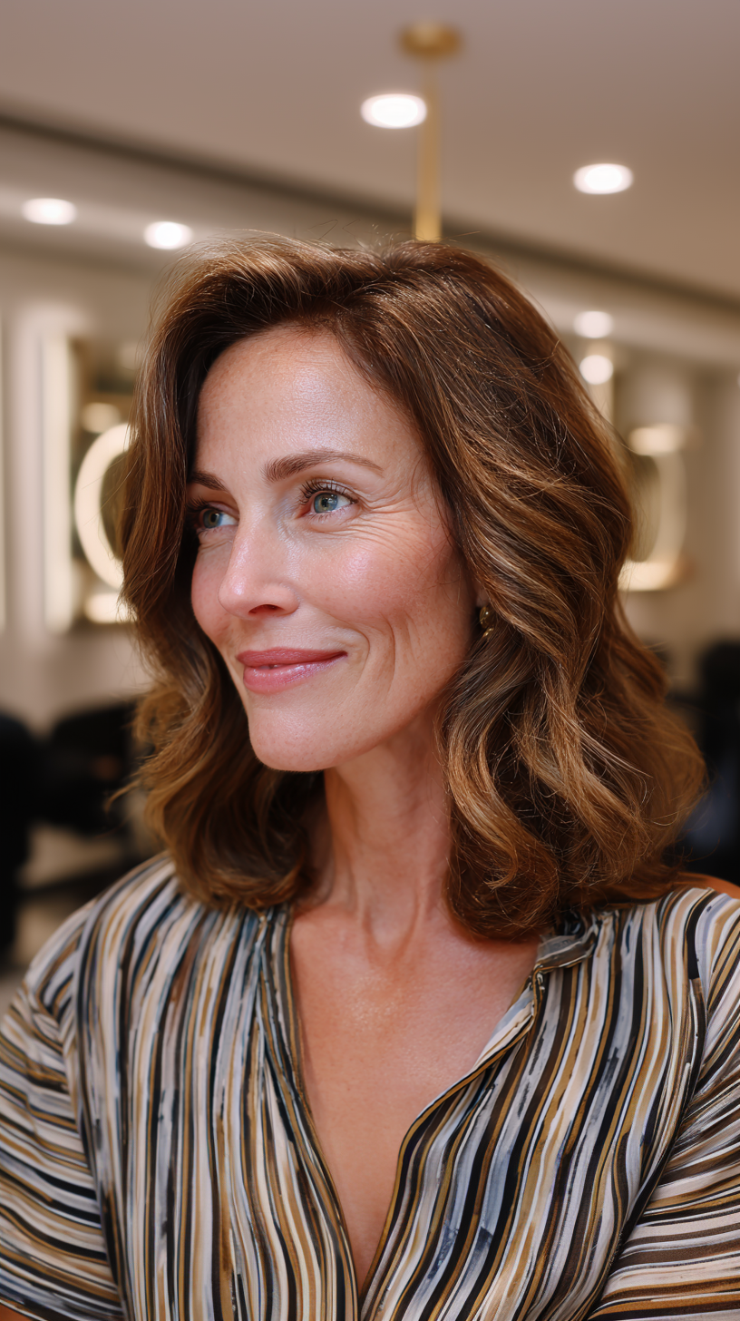 Modern Soft Waves with Side Part