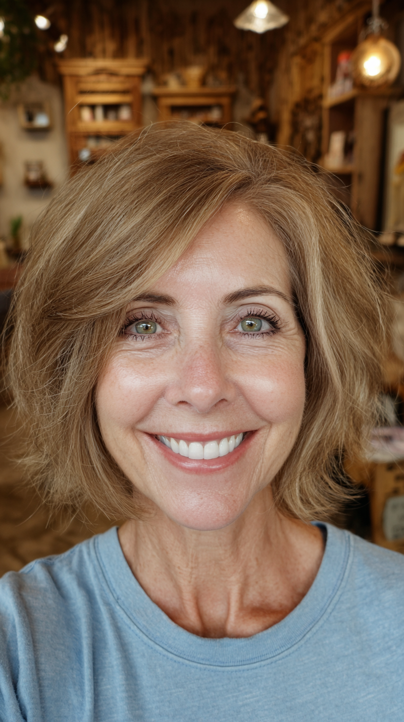 Textured Shag Bob with Soft Volume