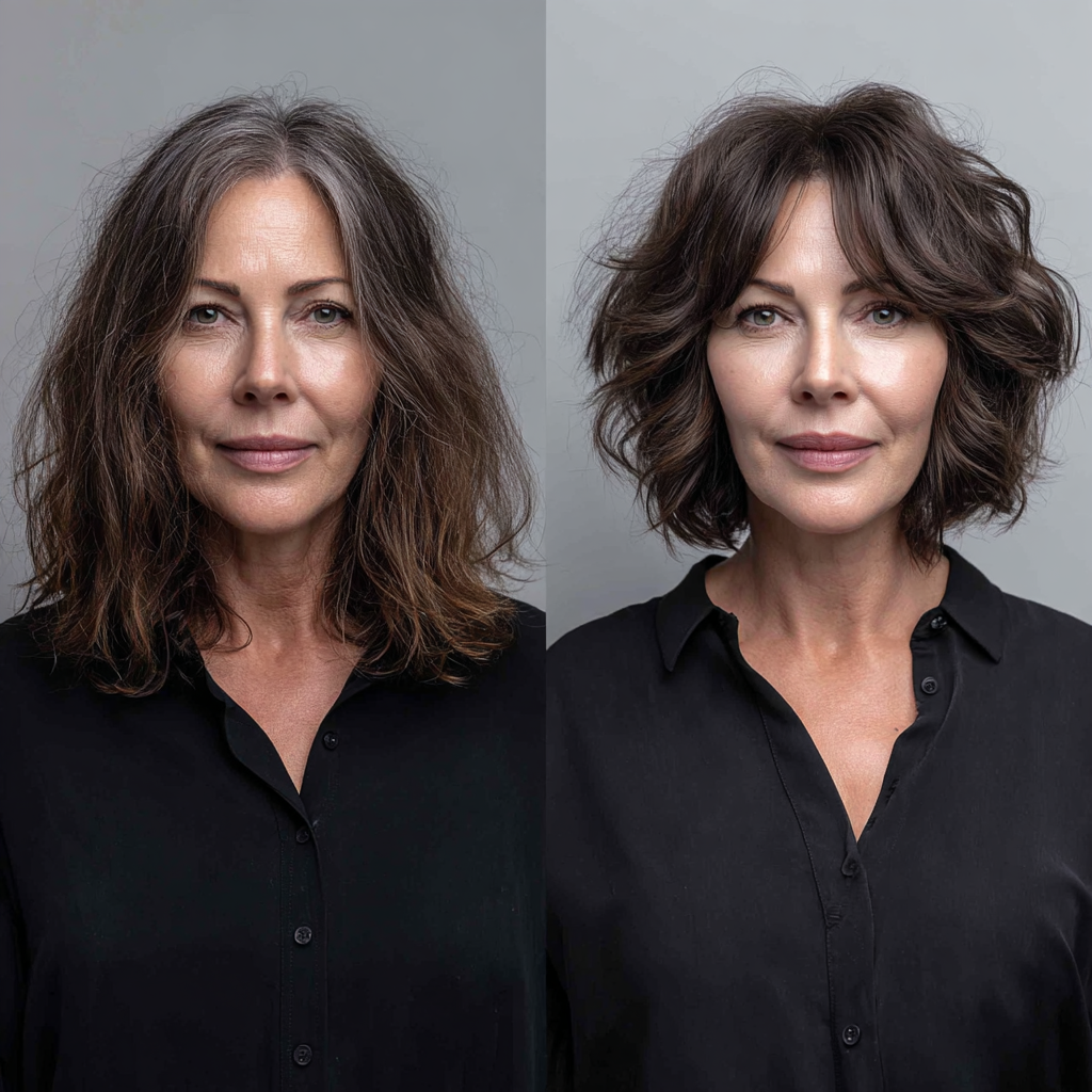 Modern Textured Shag Bob with Volume and Soft Waves