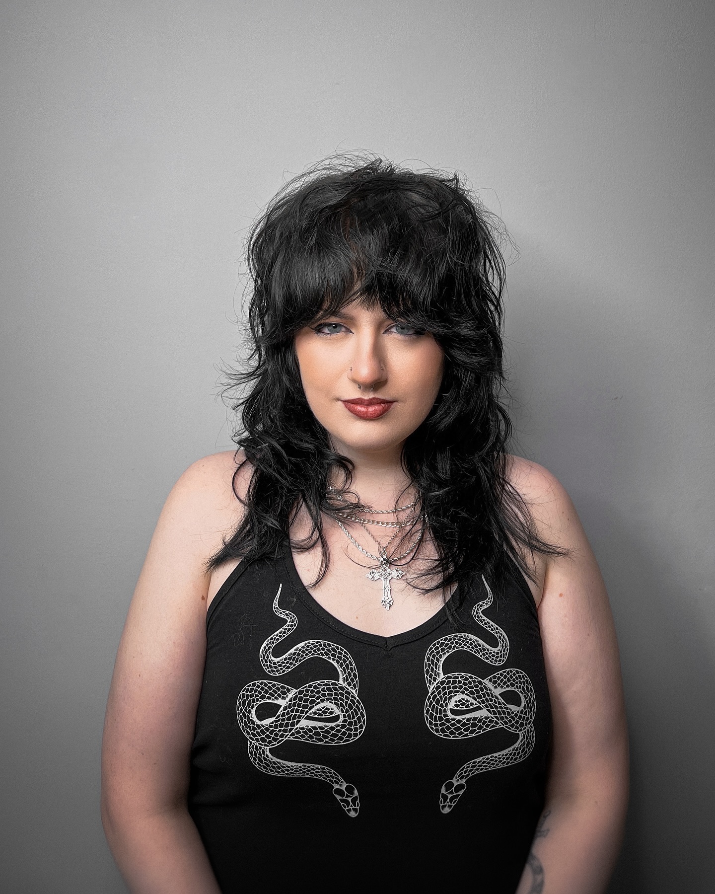 Bold Textured Mullet with Defined Layers