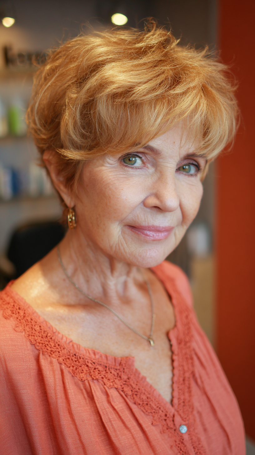 Chic Curly Pixie Cut with Soft Volume