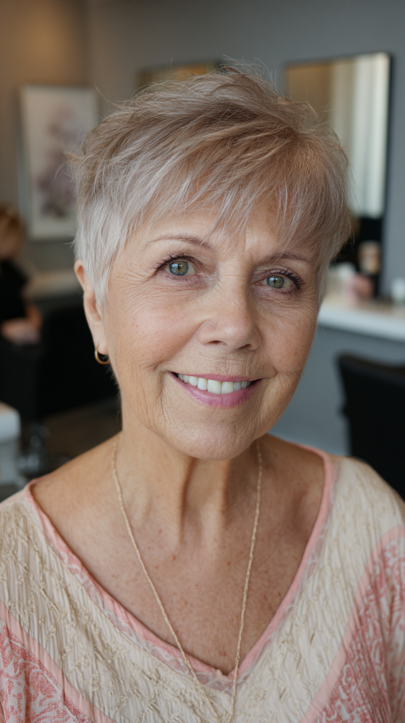 Stylish Textured Pixie Cut with Soft Layers