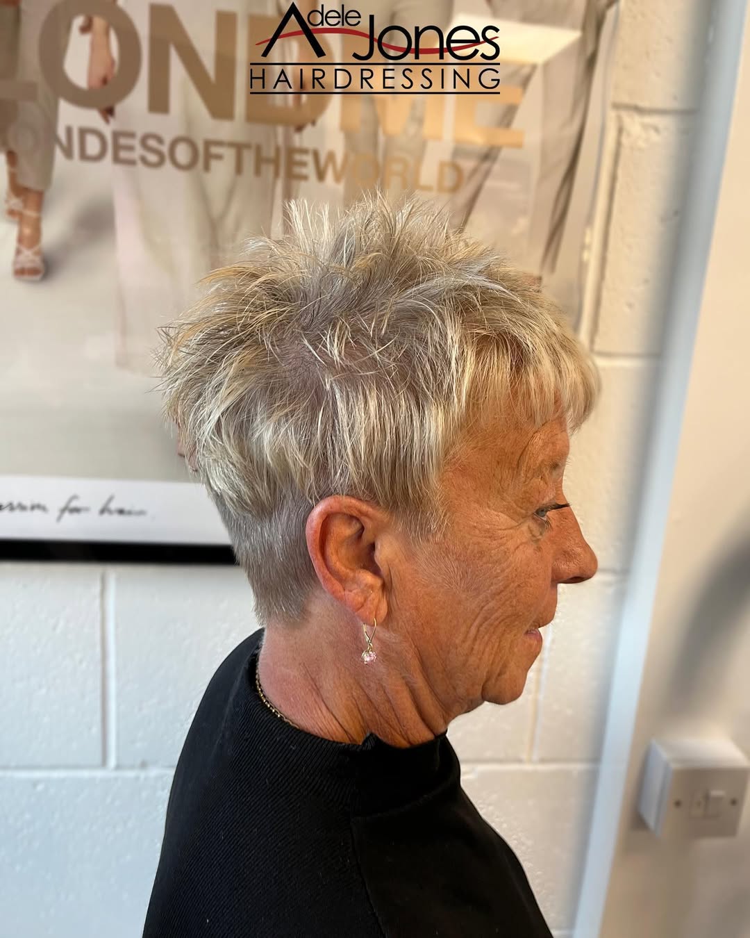 Textured Short Spiky Cut with Subtle Highlights