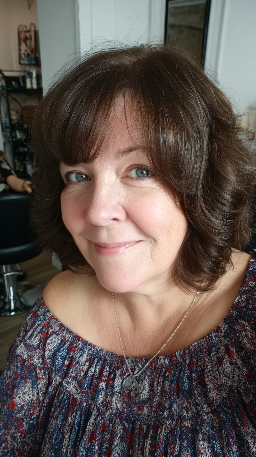 Charming Curly Bob with Soft Side Bangs