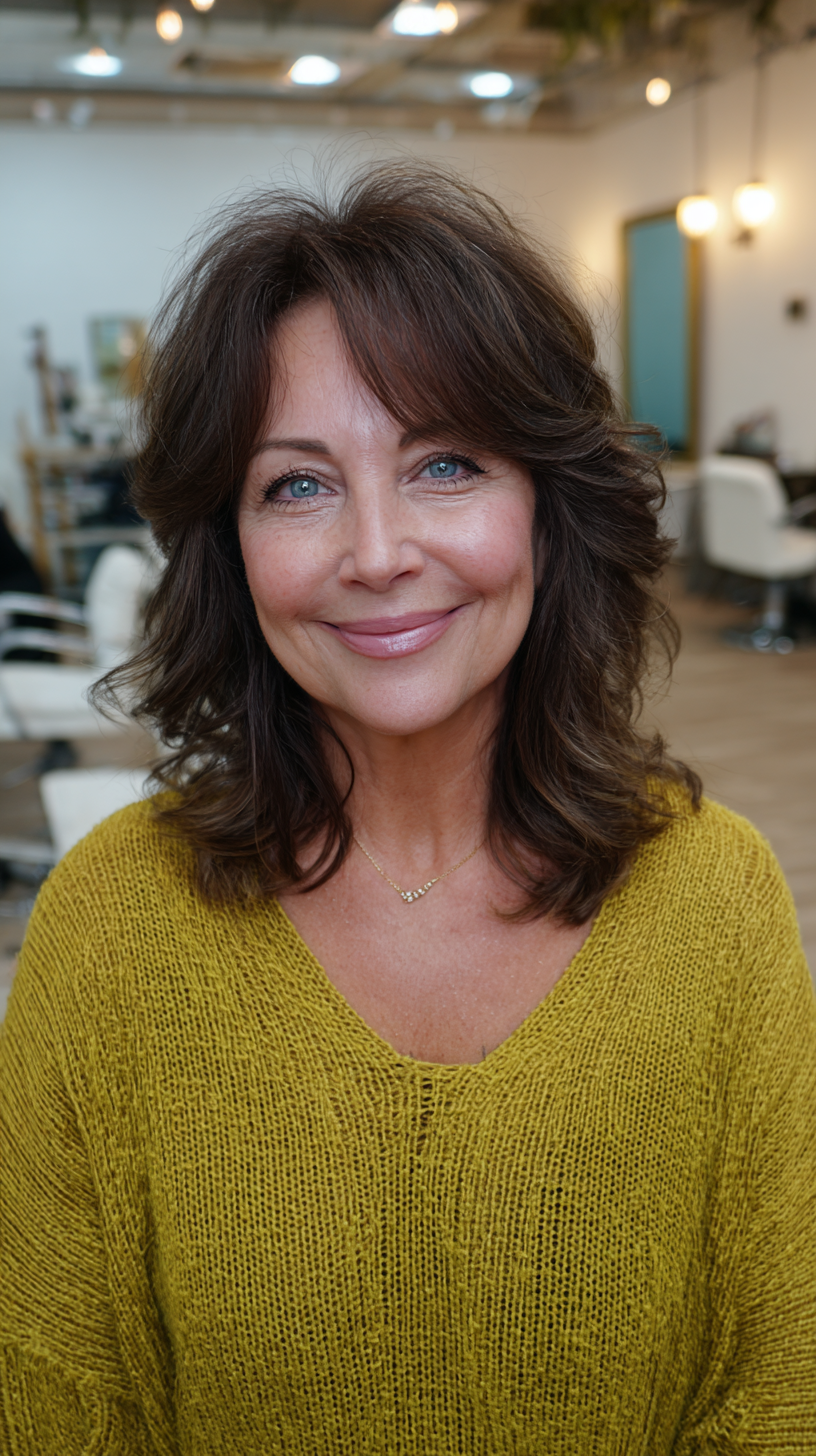 Softly Layered Cut with Subtle Side Bangs