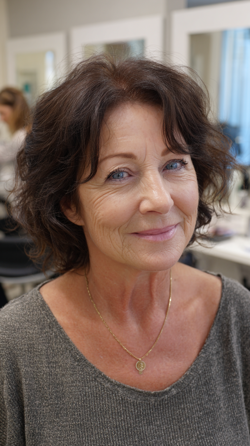 Effortlessly Chic Shag Bob with Soft Waves