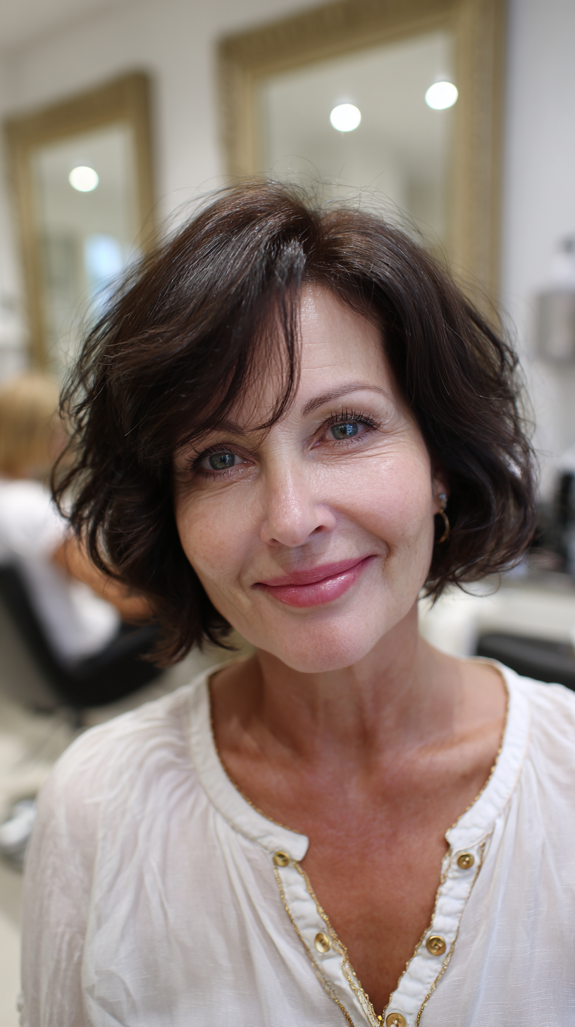 Modern Textured Shag Bob for Effortless Style