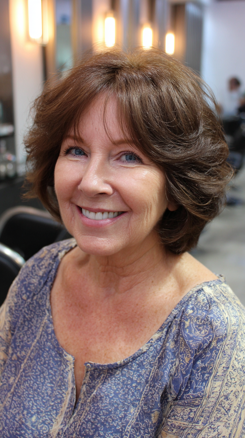 Textured Layered Shag Bob for Effortless Volume