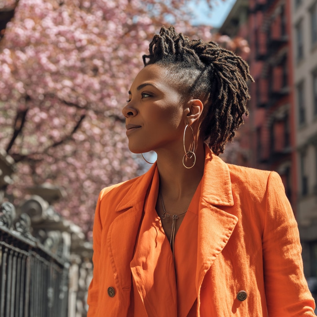 Chic Short Locs with Undercut