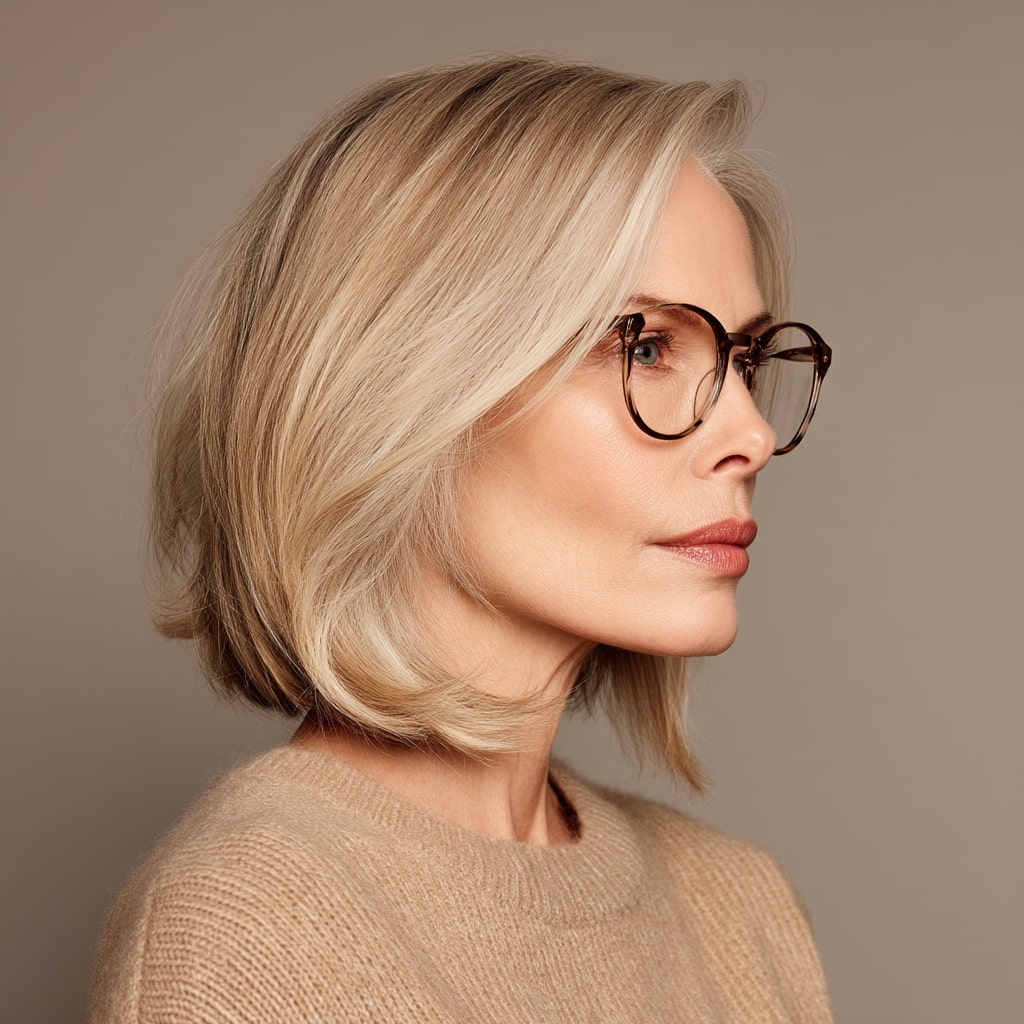 Stylish Textured Blunt Bob