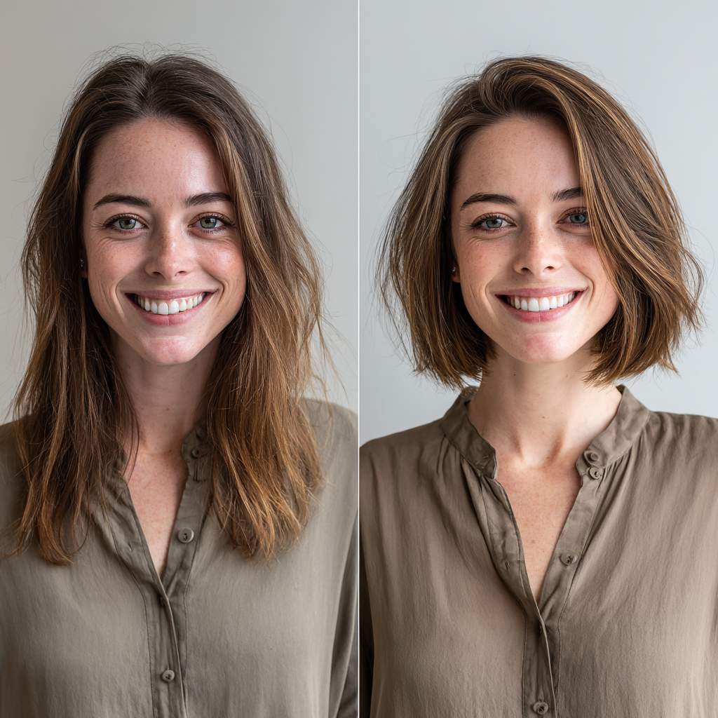 Textured Stacked Bob with Subtle Movement