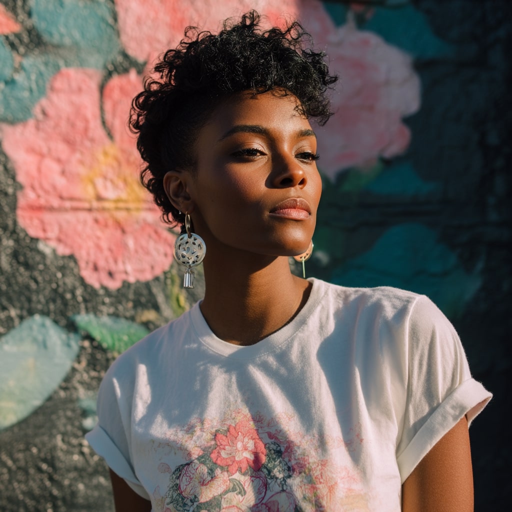 Textured Tapered Cut with Defined Curls