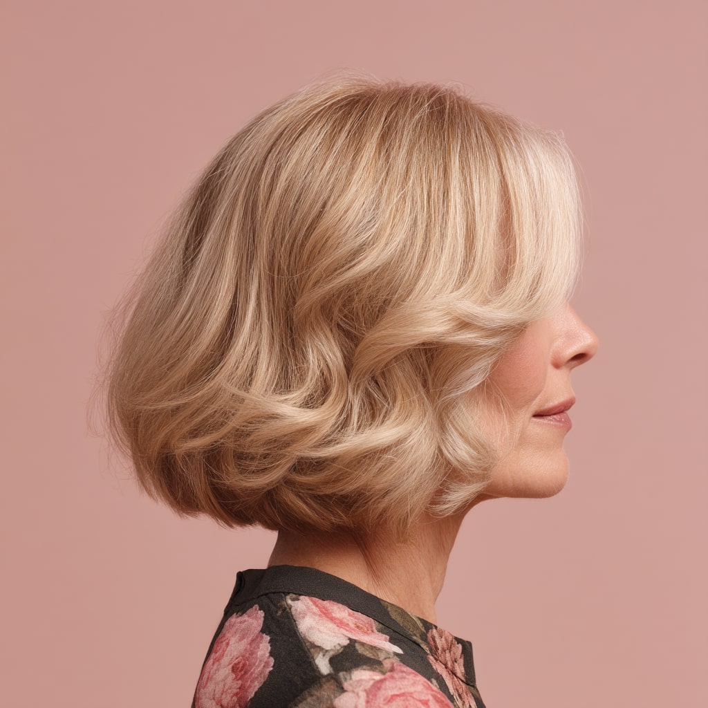 Chic Textured Bob with Soft Waves