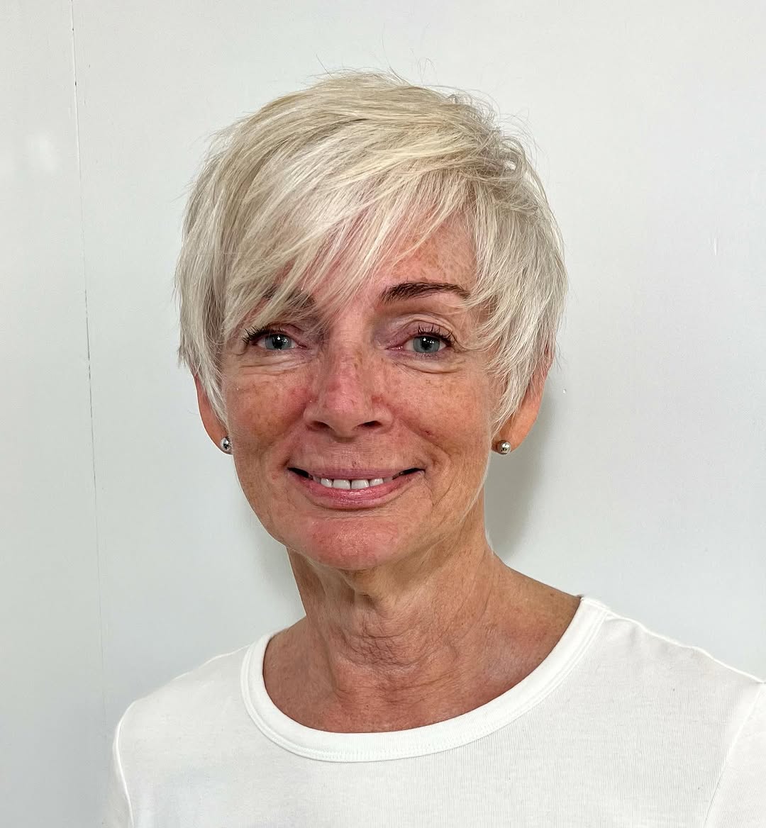 Chic Short Pixie Cut with Textured Bangs