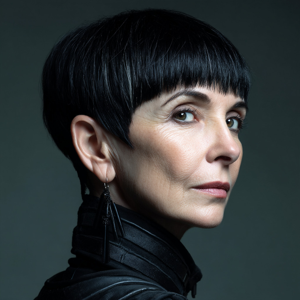 Chic Short Blunt Cut with Textured Layers