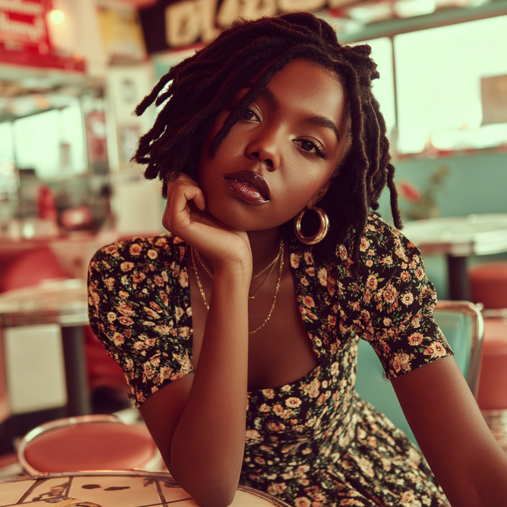Chic Short Locs with Soft Texture