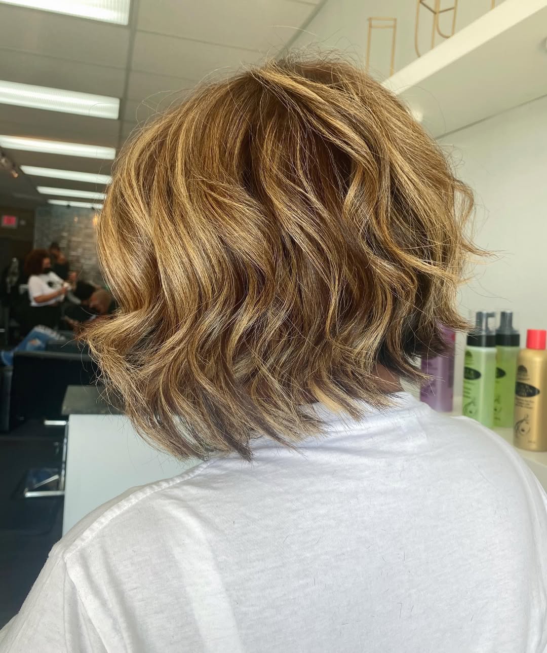 Chic Textured Wavy Bob