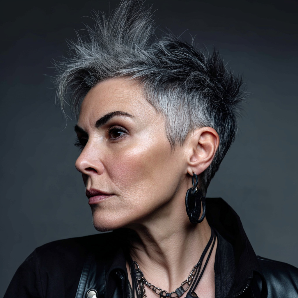 Edgy Textured Pixie Cut with Feathered Layers
