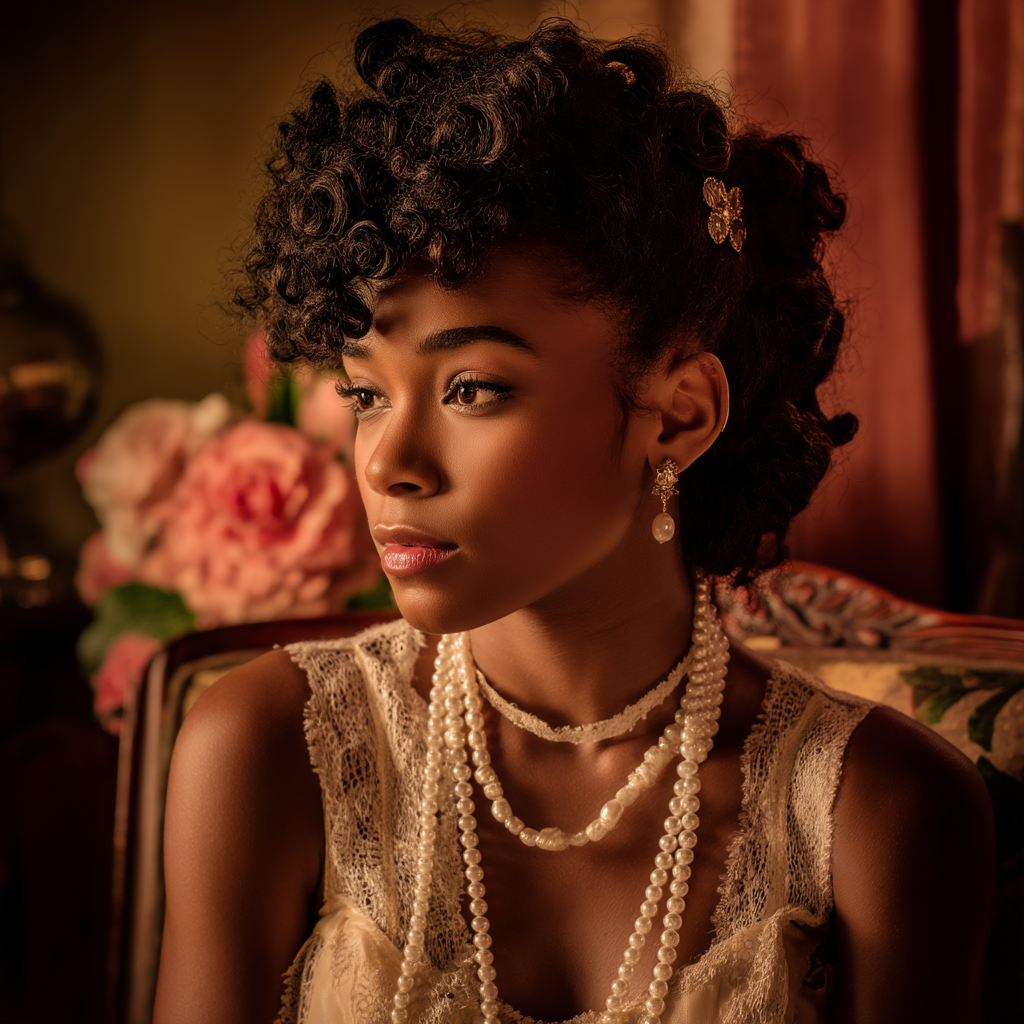 Elegant Curly Updo with Pin Curls
