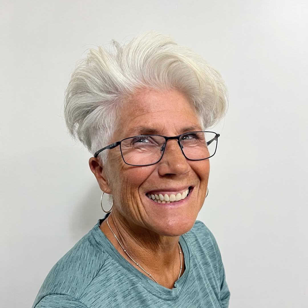 Textured Short Pixie Cut with Volume