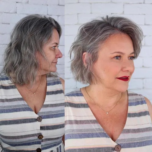 Chic Textured Bob with Soft Waves