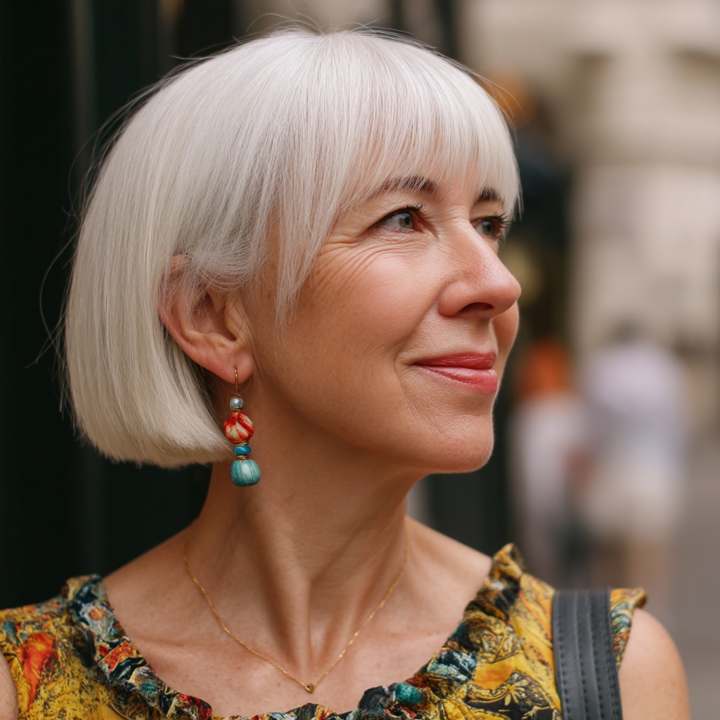 Chic Straight Bob with Subtle Layers