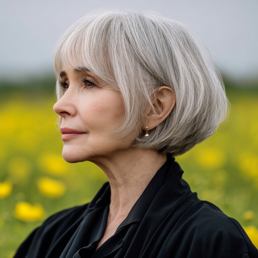 Chic Textured Bob with Subtle Layers