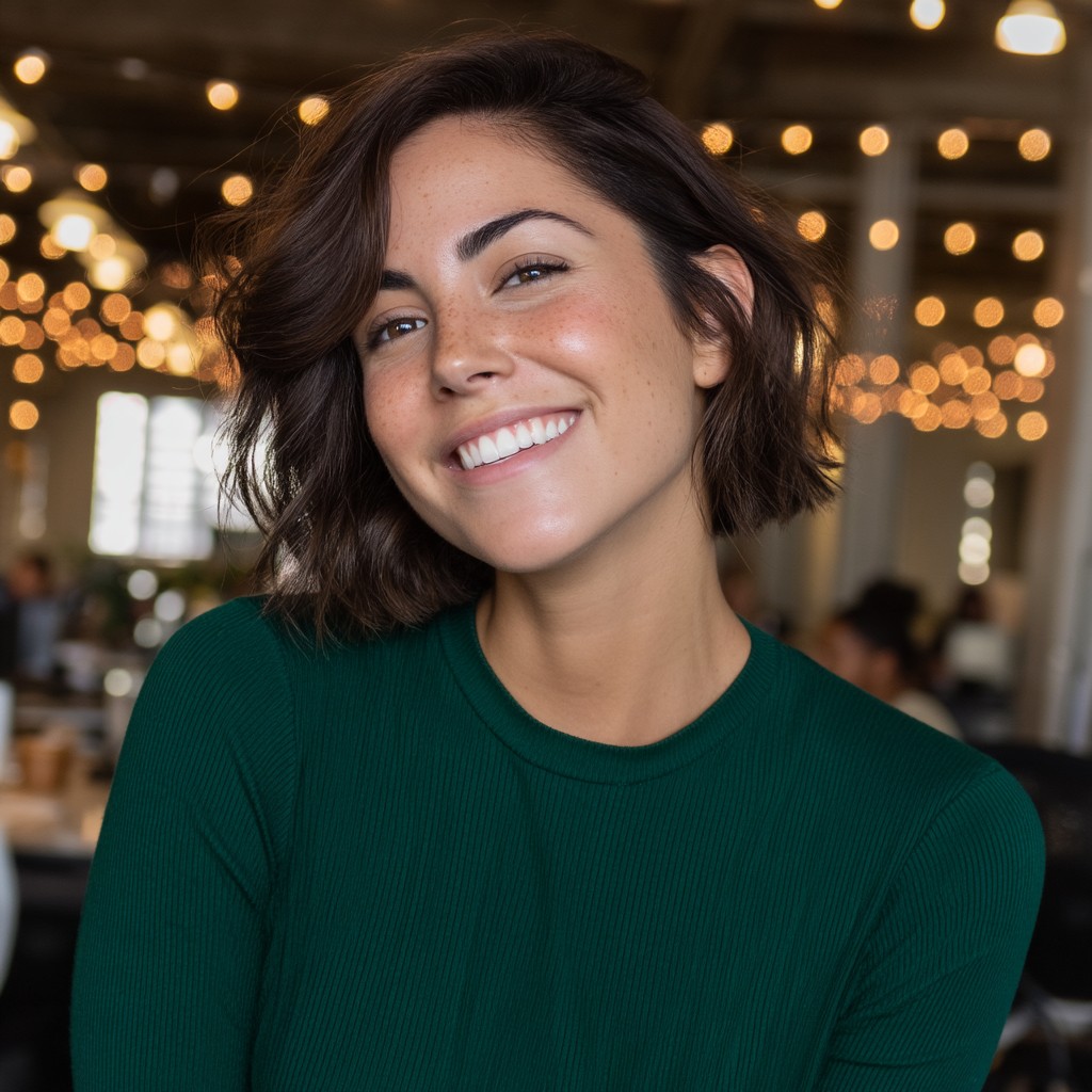 Chic Layered Razor Bob with Soft Waves