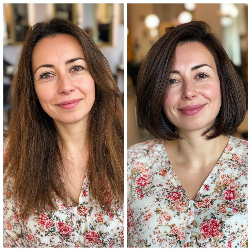 Chic Layered Razor Bob with Subtle Texturing