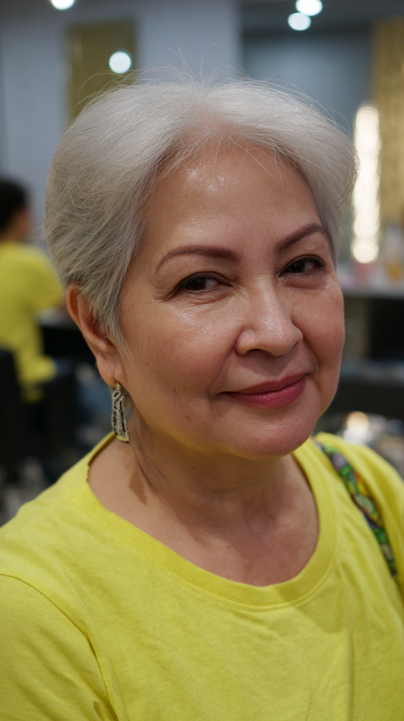 Soft Pixie Cut with Textured Layers for Plus Size Over 60