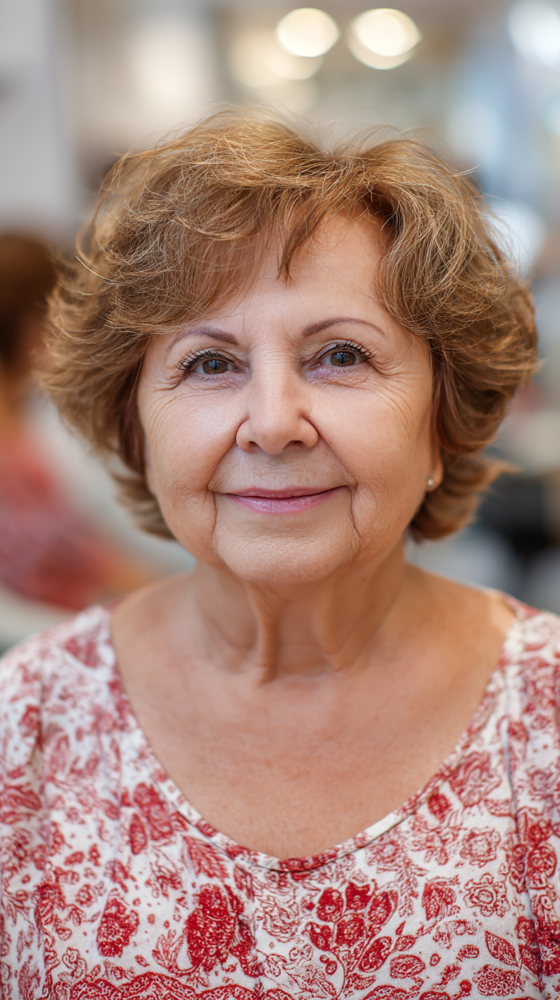 Softly Textured Short Shaggy Cut for Mature Women
