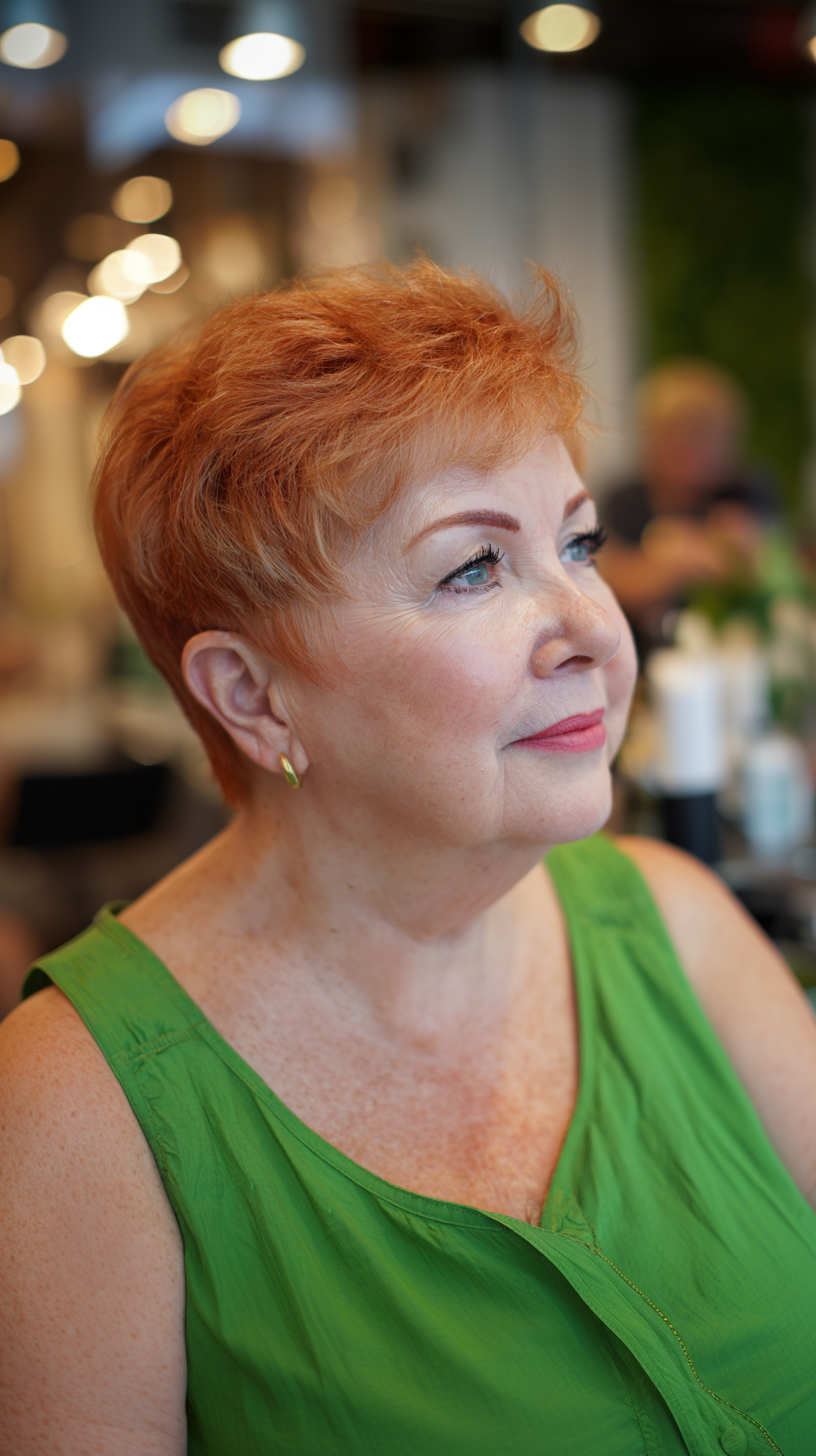 Vibrant Textured Pixie with Playful Volume