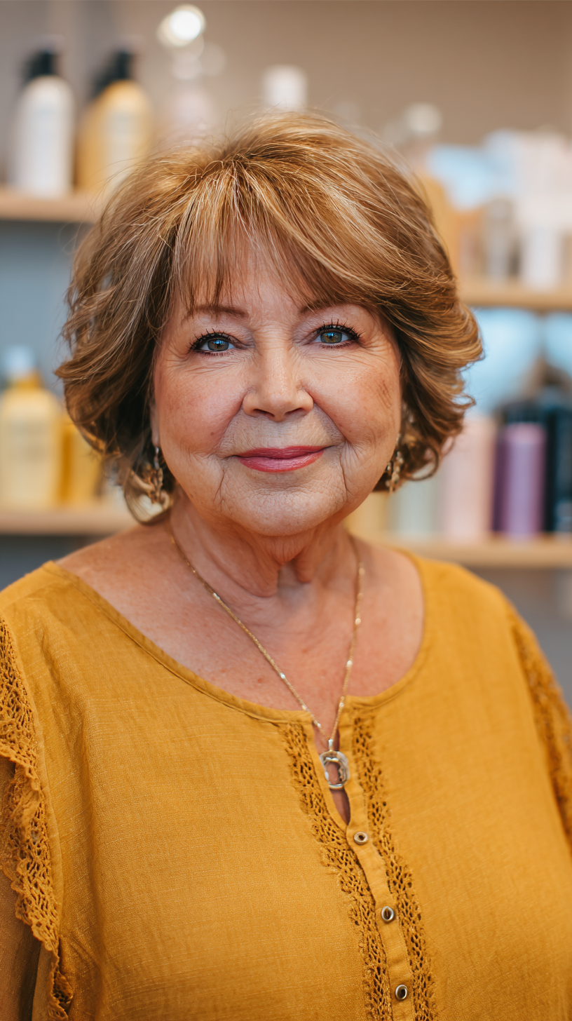 Chic Short Bob with Textured Wispy Bangs